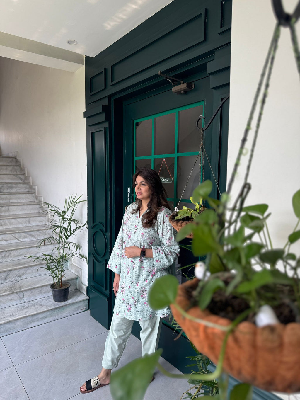 Pastel cotton candy vibe suit