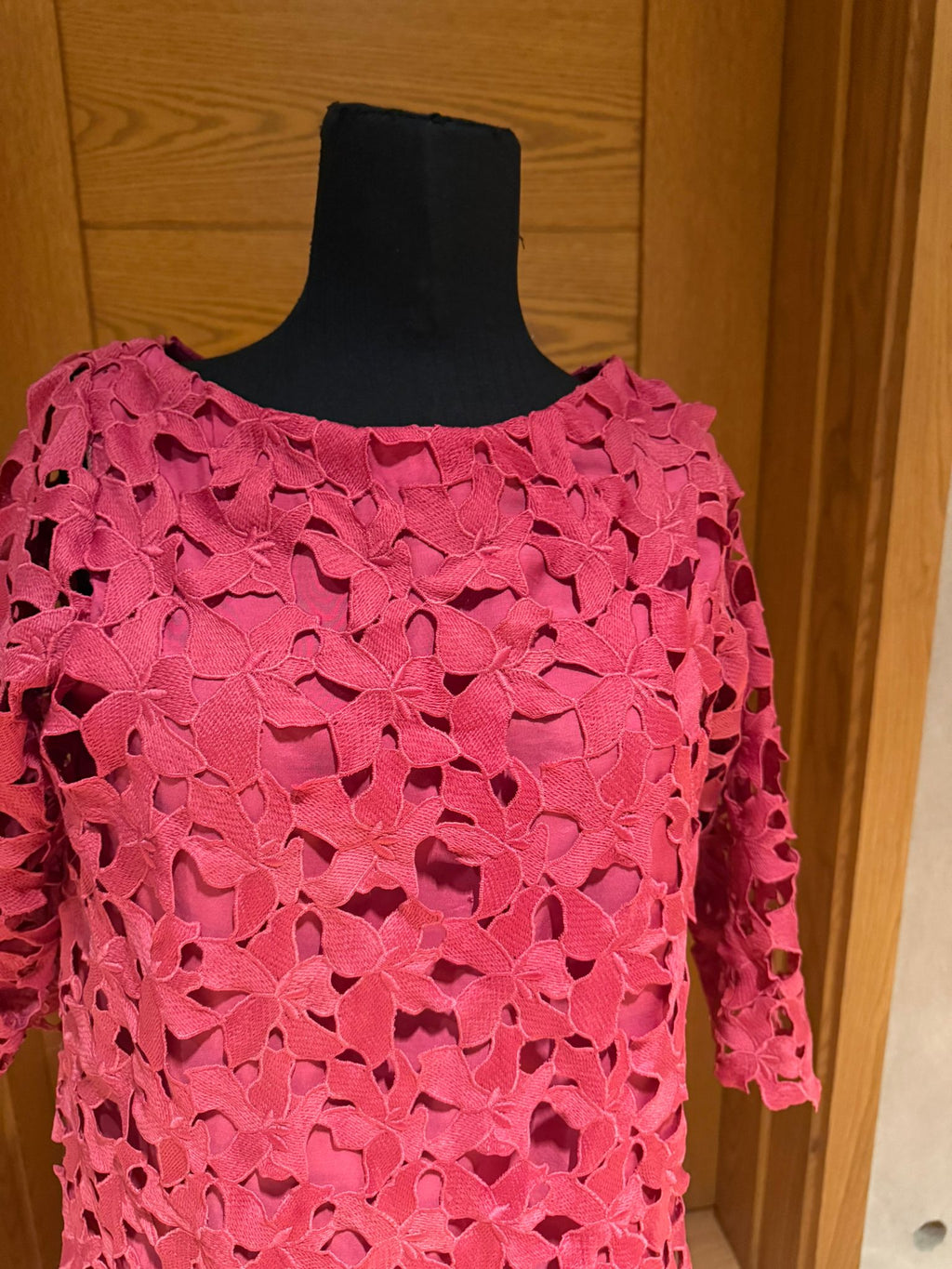 Hot pink like a scoop of raspberry sorbet