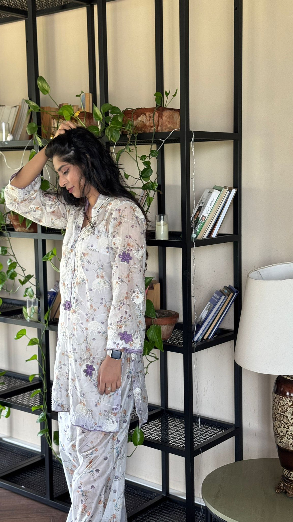 Melting ice cream vibes in lavender and white