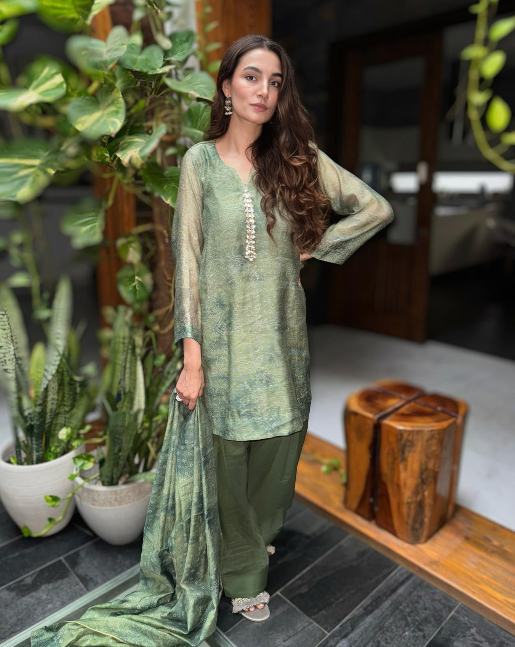 Fresh meadow green suit