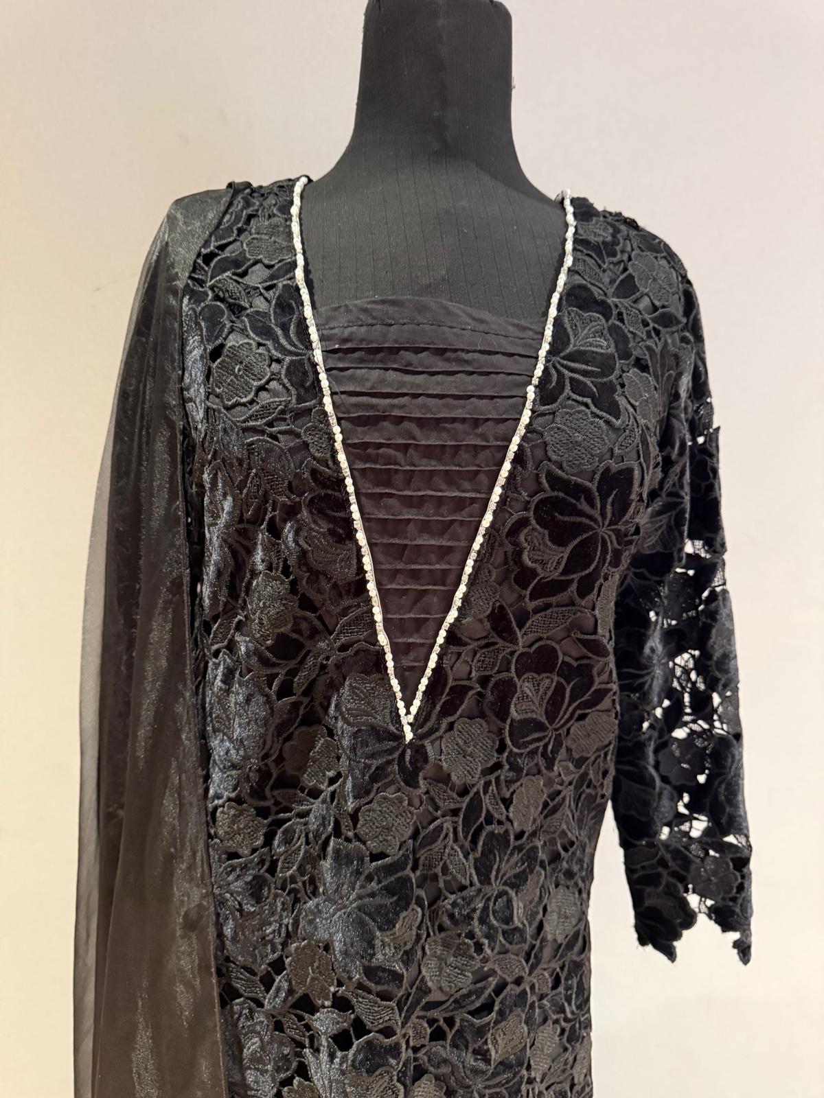 jet black glam set