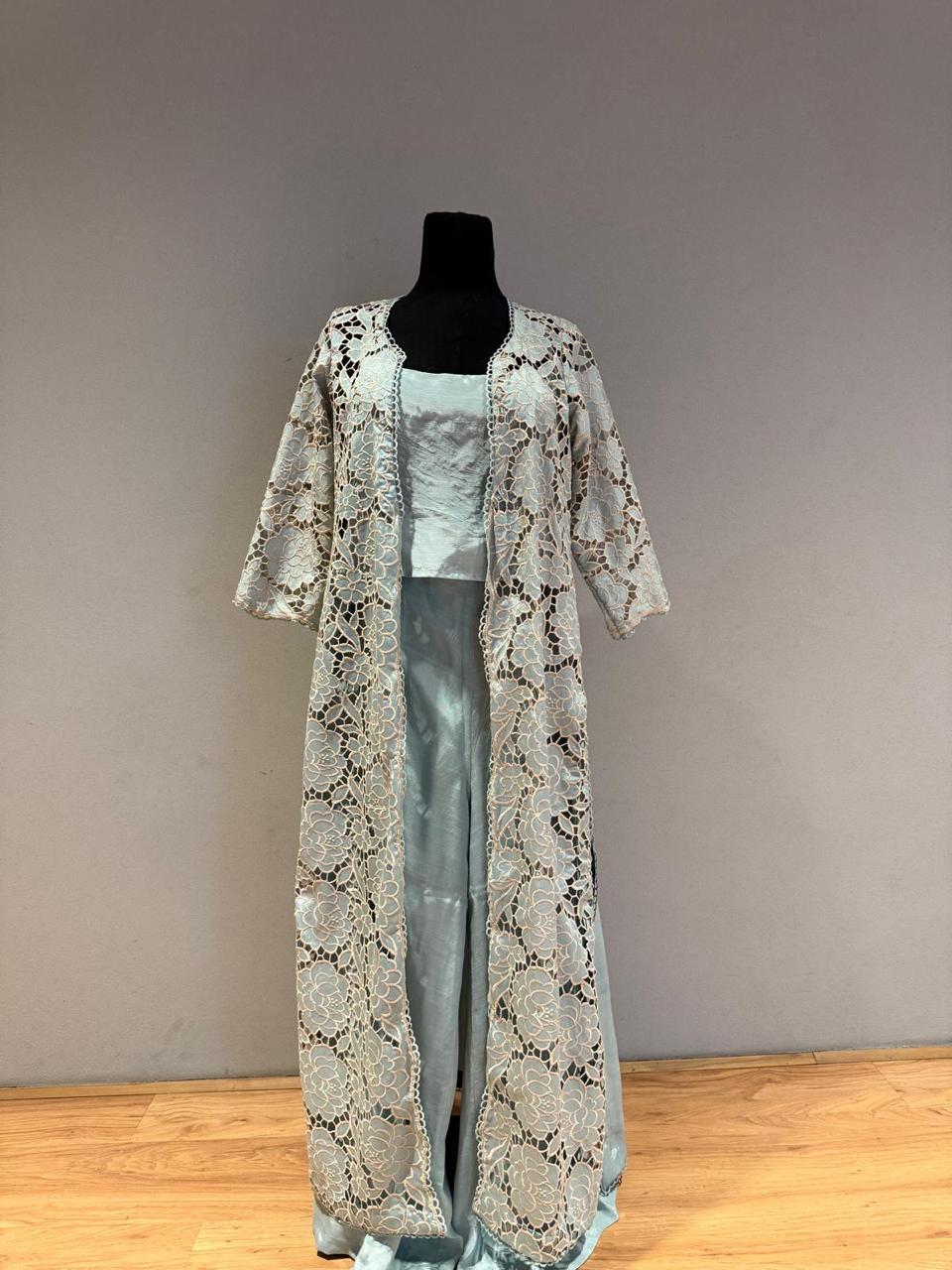 Powder blue gown set