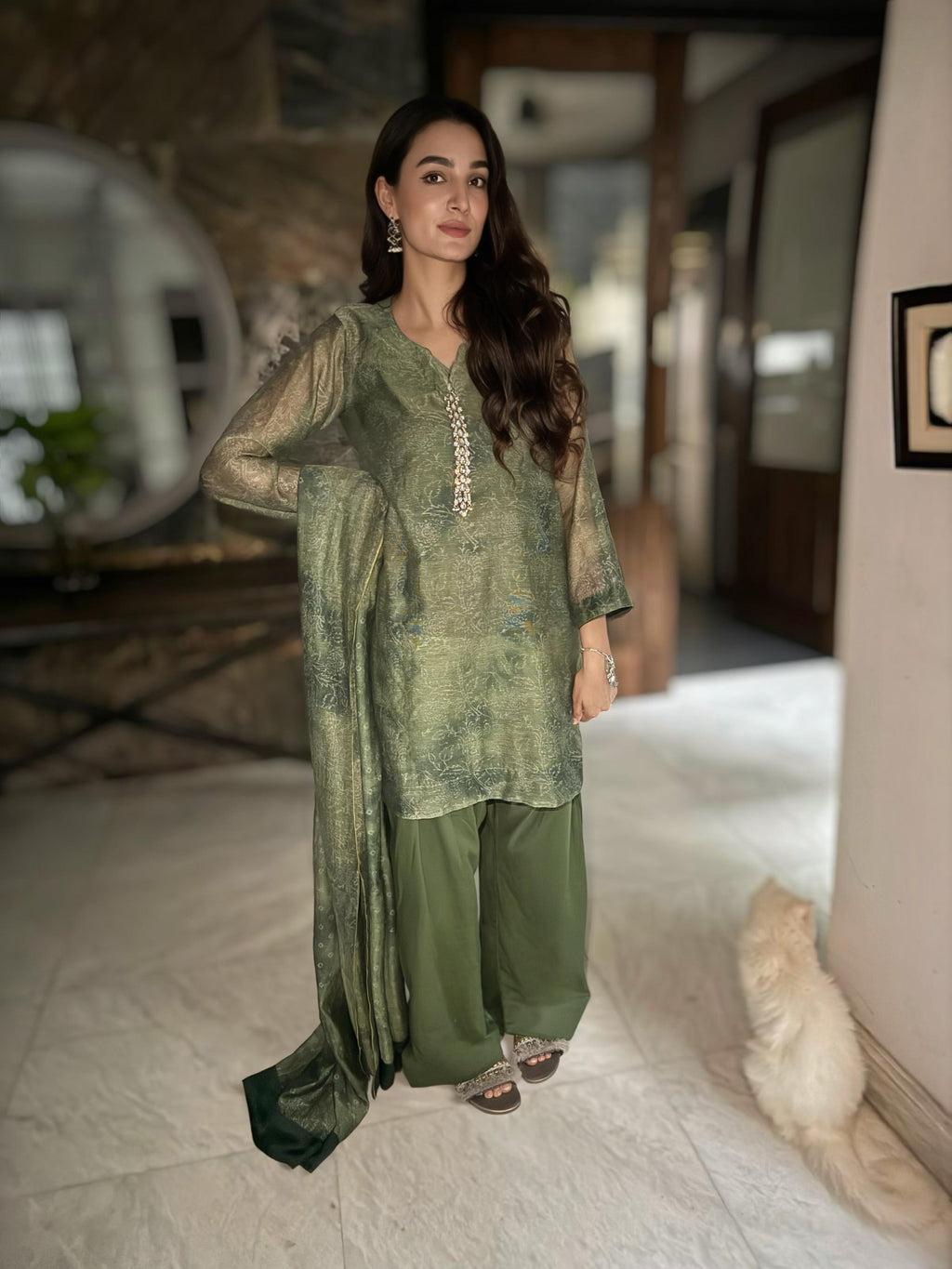 Fresh meadow green suit